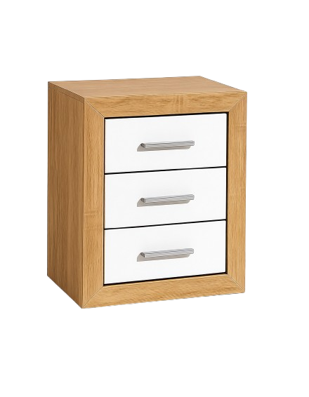 Mesita 3 Cajones White